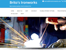 Tablet Screenshot of britosironworks.com